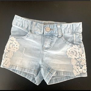 Jean shorts with Lace Embelishment